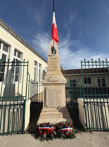rechampissage monument aux morts