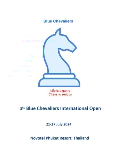 3rd Blue Chevaliers International Open 2024. Thailand Chess Tournament