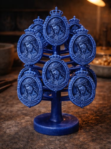 arbol de ceras para fundición de plata joyería insignias cofradía