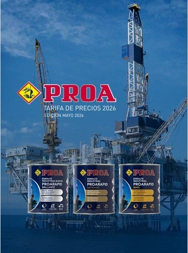 tarifa pdf descargable Pinturas Proa 2026