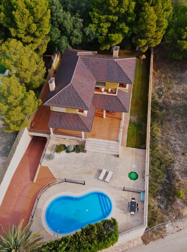 Fotografía aérea con dron realizada por Salcedo para inmobiliarias en Murcia.