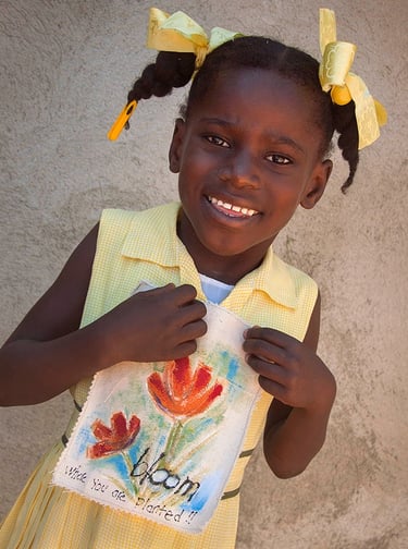 Art with Allison Orthner Haiti school with Live Different