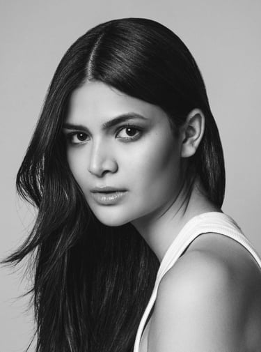 retrato de una modelo que se hizo el book con Kristen Wicce