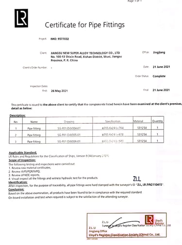 LR Lloyd's Register Factory Certification