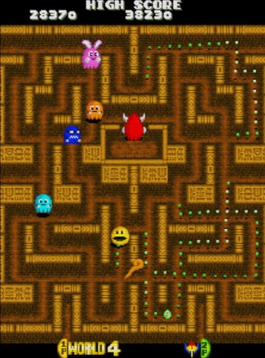 Pac-Man Arrangement: Through the Pyramid