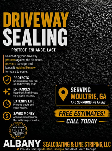 Driveway Sealing in Moultrie, GA - Protect & Extend Asphalt Life