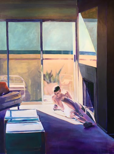 Alameda, 49"x 65" Acrylic on canvas, 2018