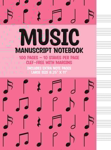 Manuscript Book - 10 Staves - All-Purpose Cover