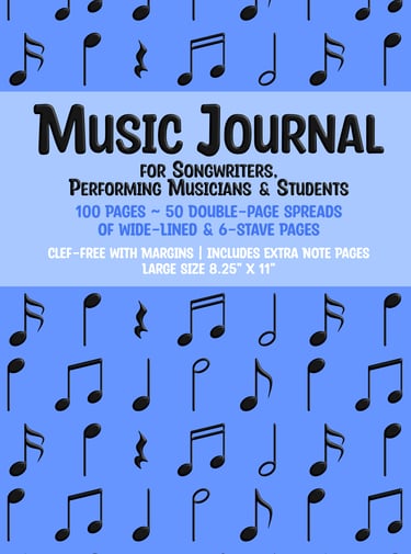 Music Journal - Blue All-Purpose Cover