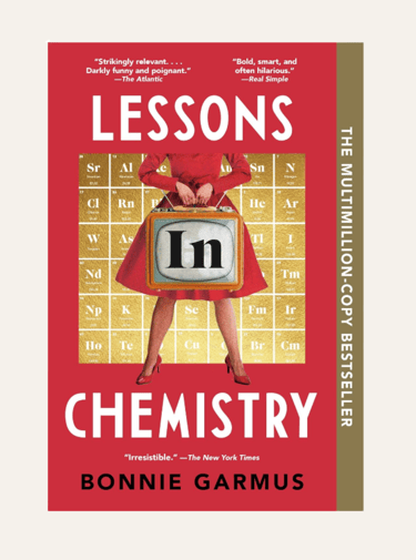 Book cover — Lessons in Chemistry by Bonnie Garmus