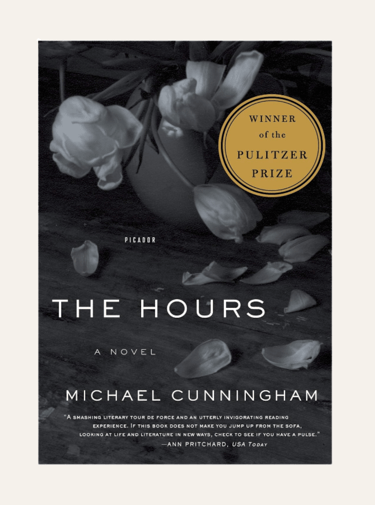 book cover of The Hours - shades of grey and black