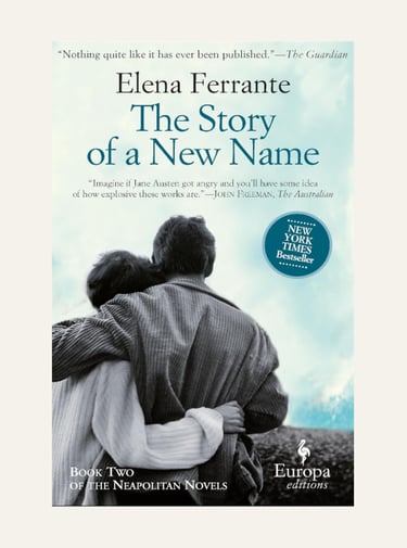 The Story of a New Name book cover by Elena Ferrante