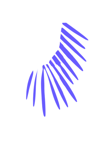 Purple Palm Leaves down