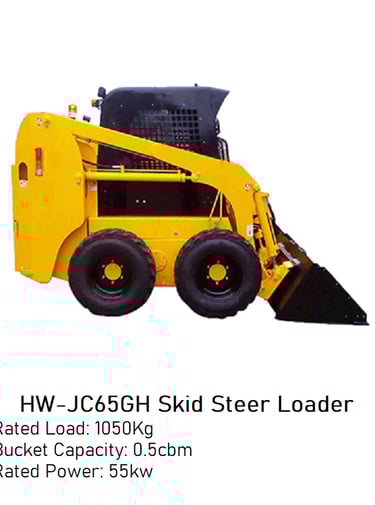 Brand New HW-JC65GH Skid Steer Loader - Rated Load: 1050Kg image