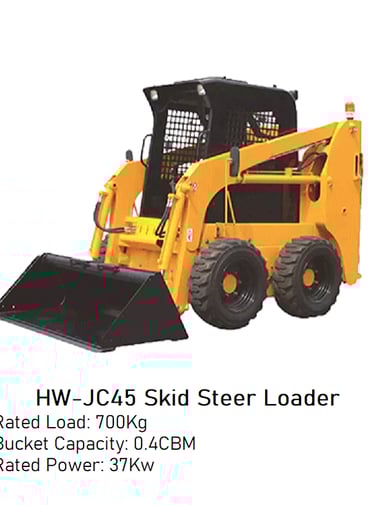 Brand New HW-JC45 Skid Steer Loader - Rated Load: 700Kg image