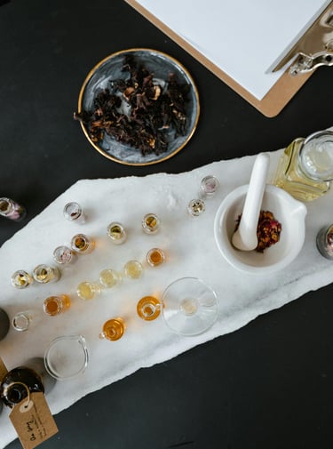 Making solid perfume balm