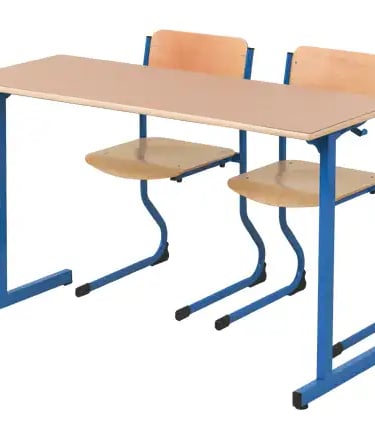 Table scolaire , chaise scolaire double ou individuel fabrication française