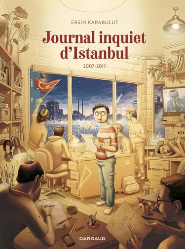 Première de couverture du tom 2 de la BD Journal inquiet d'Istanbul