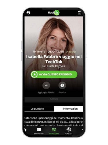Isabella Fabbri intervista Radio24 