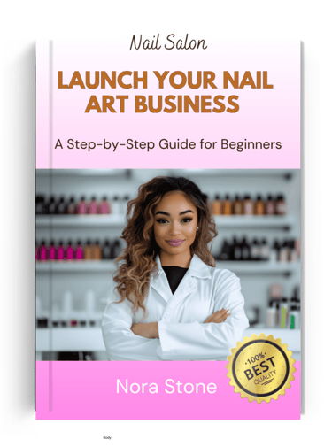 Launch Your Nail Art Business ebook cover – start and grow a nail art business, instant PDF download