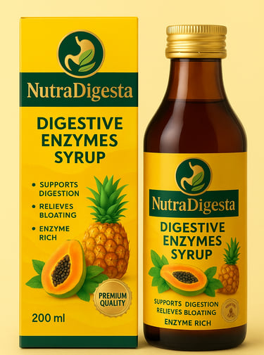 alt="Nutradigesta Pro Syrup digestive wellness and gut support syrup by Benchmark Drugs"