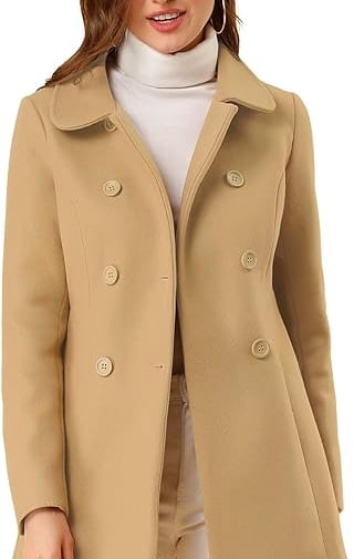  Winter Long Trench Pea Coat