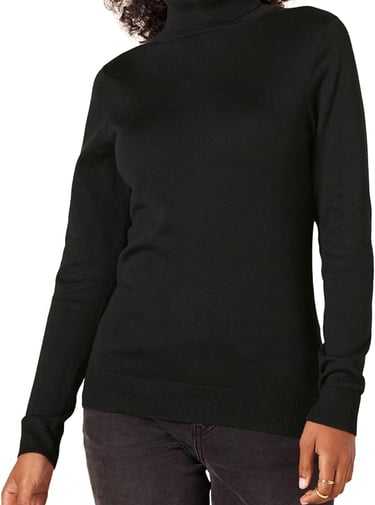 Women's Classic-Fit Lightweight Roll Neck Long-Sleeve Jumper