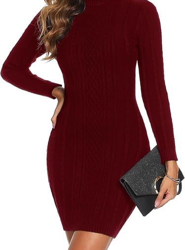 Winter Jumper Dress for Women 