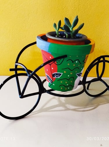 floreira bike de mesa