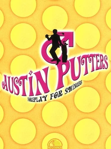 Parody ad of Austin Powers to promote golf tournament.