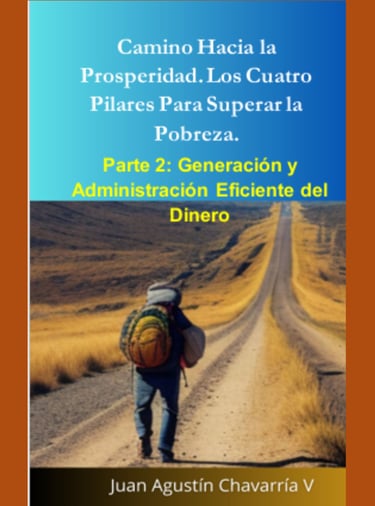 Persona con mochila en camino abierto: símbolo de esfuerzo y gestión financiera. 