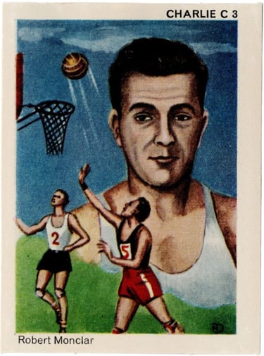 Basketball Robert Monclar basket autocollant