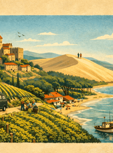  frame scenery south west of France