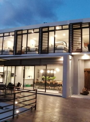 a house with a balcony and a balcony