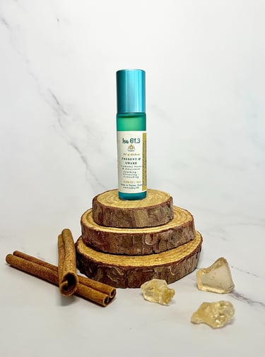 an essential oil synergy blend roller bottle 