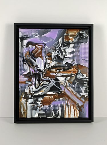 small abstract original painting by Eric Stiles