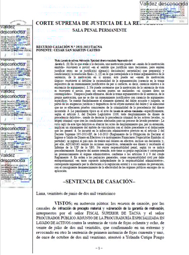 RECURSO CASACIÓN N.° 2921-2022/TACNA