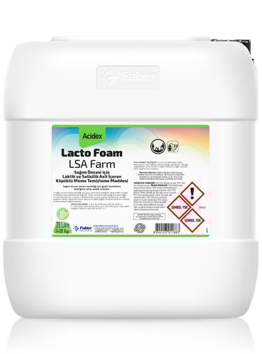 lacto foam sağım öncesi meme dezenfektanı