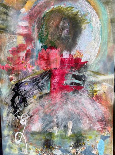swan lake  acrylic on canvas, — Nikki Kelly