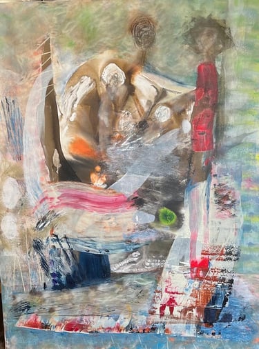 Foggy mornings- acrylic on canvas, — Nikki Kelly