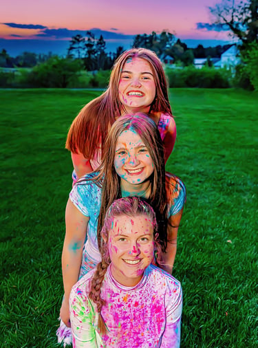 Senior rep team in Manheim PA. Paint powder senior pictures Lititz PA by Manheim PA Senior Picture Photographer