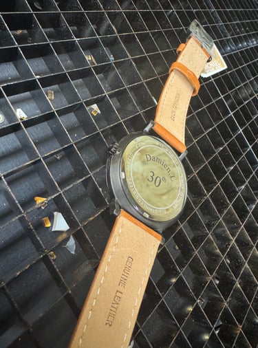 Gravure montre au laser