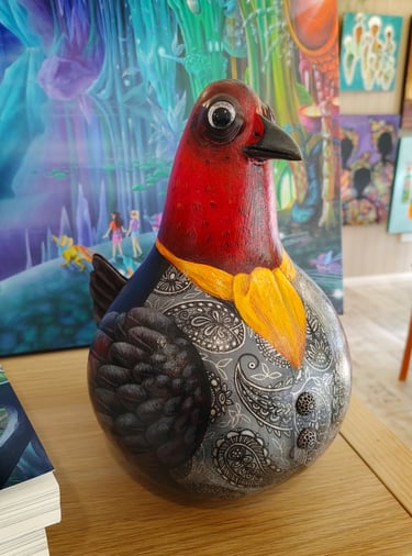 painted gourd bush turkey