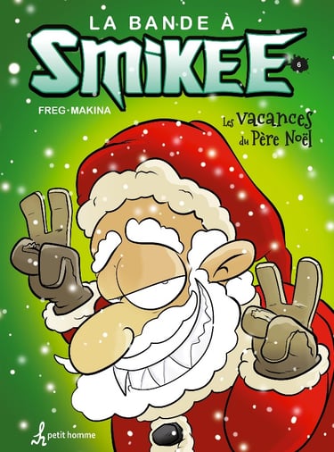 Couverture du 6e tome de la bande à Smikee avec le Père Noël