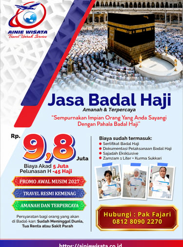 biaya badal haji 2027