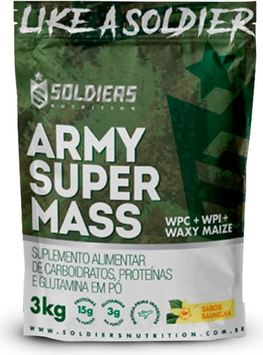 Refil de Hipercalórico Army Super Mass Soldiers: economia inteligente e laudo
