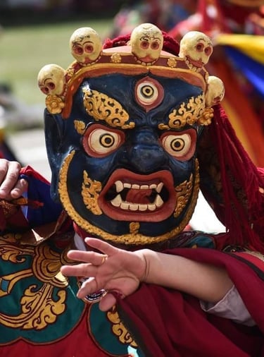 A-Masked-Dancer-at-Paro-Masked-Dance-Tshechu-festival