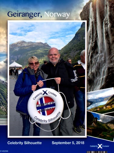Lady and The Pirate land in Geiranger, Norway