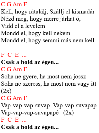 Republic - zeneszöveg és akkordok 2