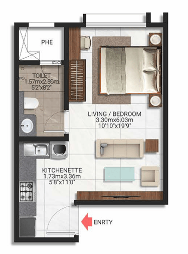 Brigade Lakecrest Studio Floor Plan